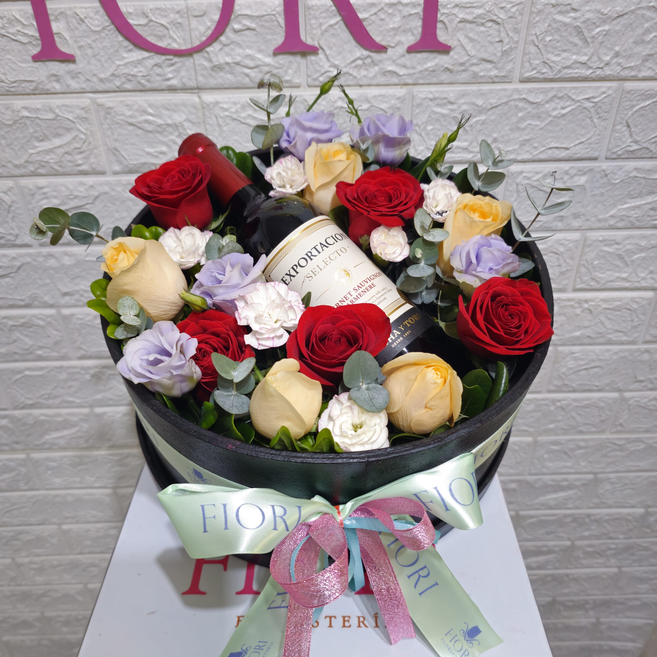 A-5 Caja Tinto & Rosas