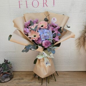 B-15 Bouquet Rosas, Gerberas & Hortensia